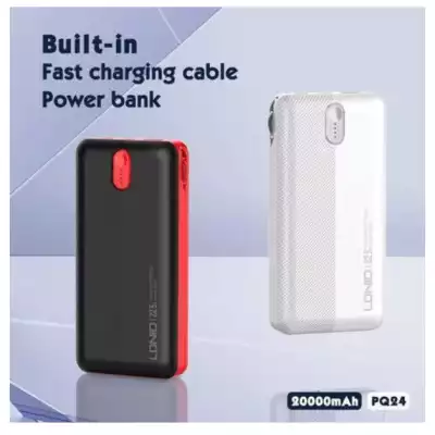 Внешний аккумулятор LDNIO PQ24 20000 мАч белый/черно-красный